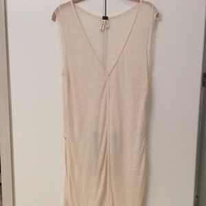 Free People We The Free Cream high-low tunic top NWT Size Small